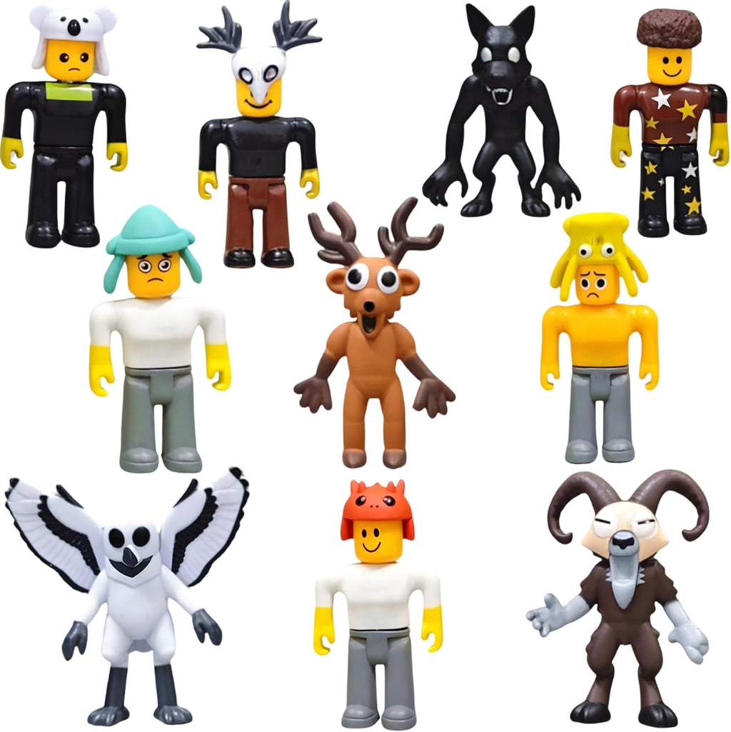 Lemoneon forest animal action figures 10 pack