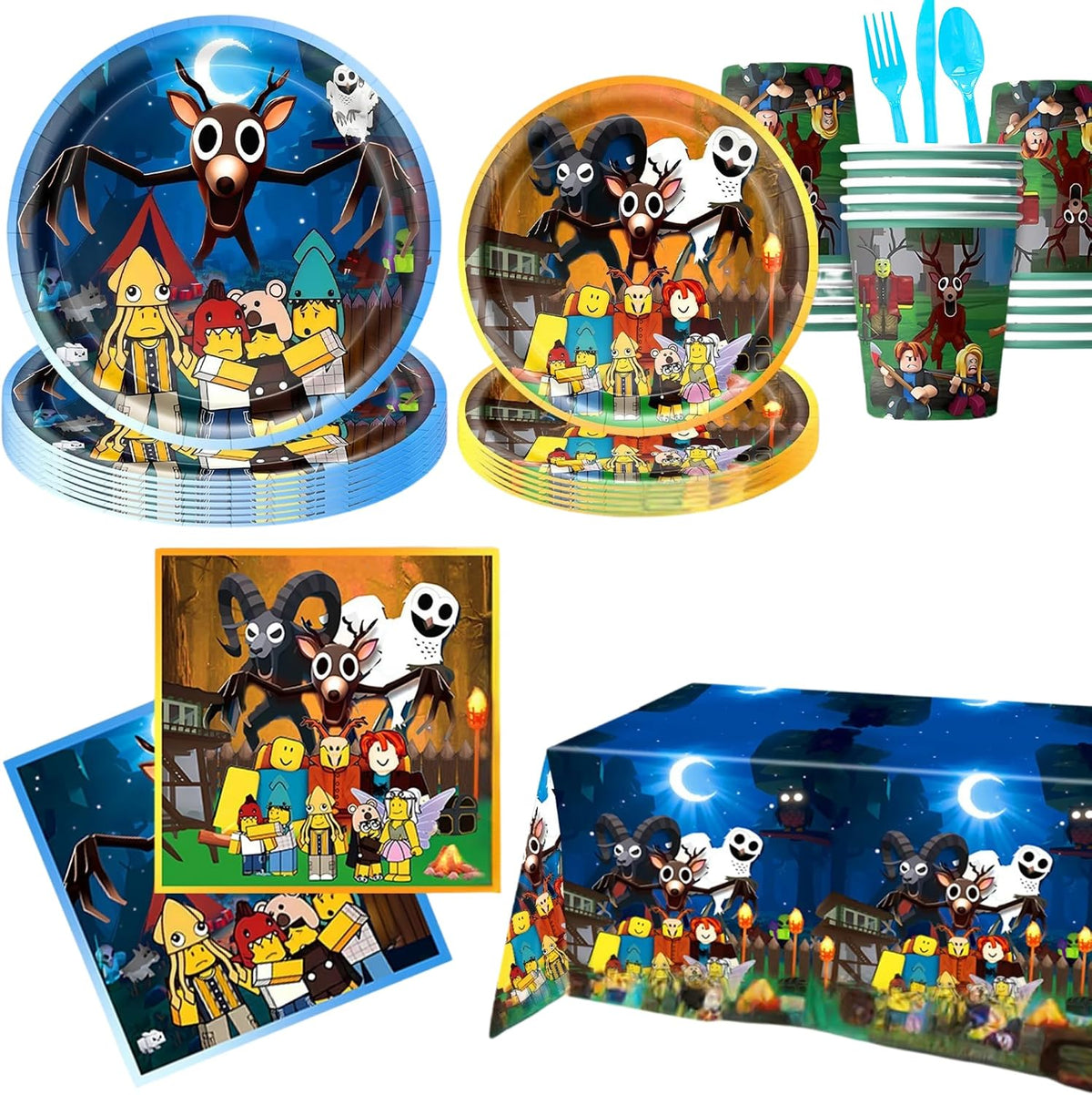 Lemoneon birthday tableware set for 12